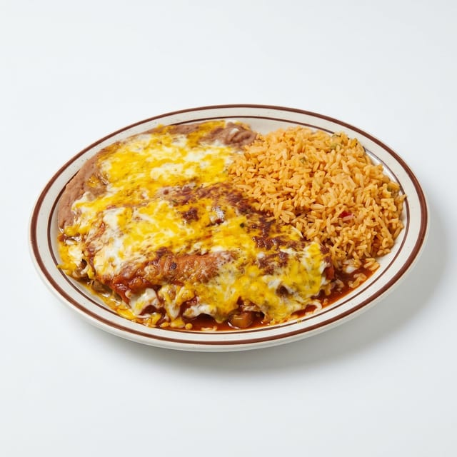 Two Chiles Rellenos.